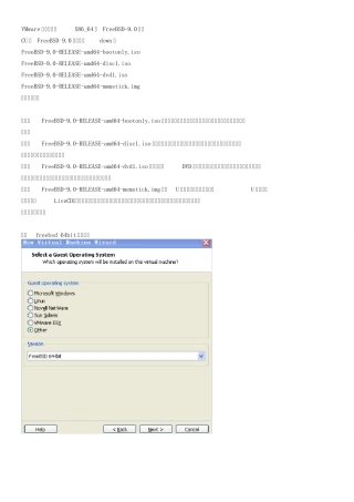 VMware虚拟机安装X86_64位FreeBSD9.0