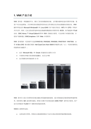 VNX产品介绍