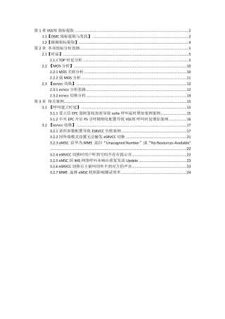 VOLTE基础手册时延、MOS、切换