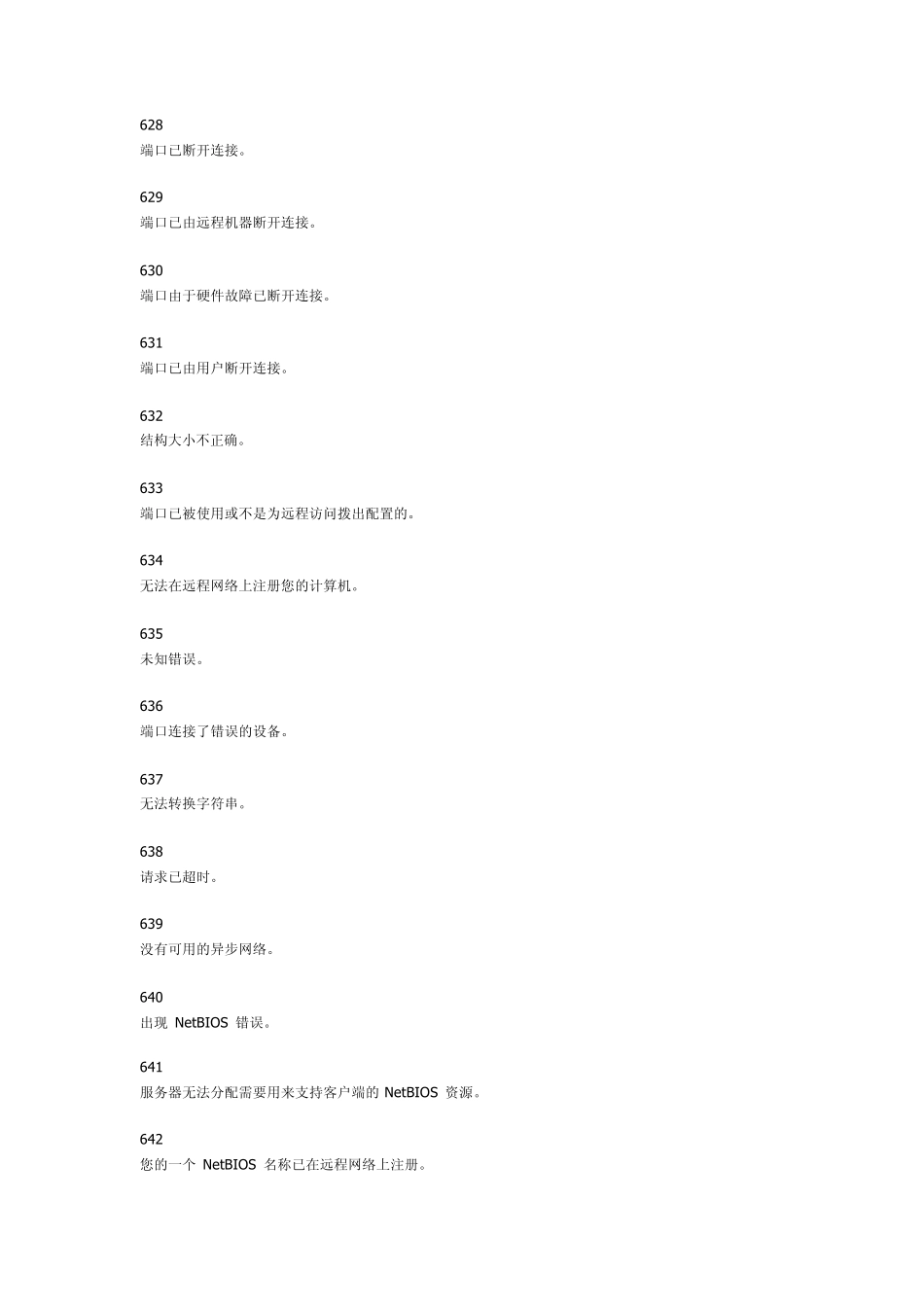 VPN拨号连接错误代码列表_第3页