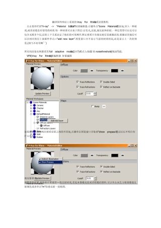 VrayForRhino材质设置教程