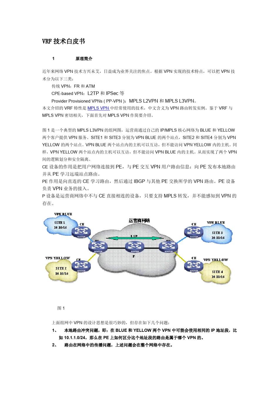 VRF技术白皮书H3C_第1页