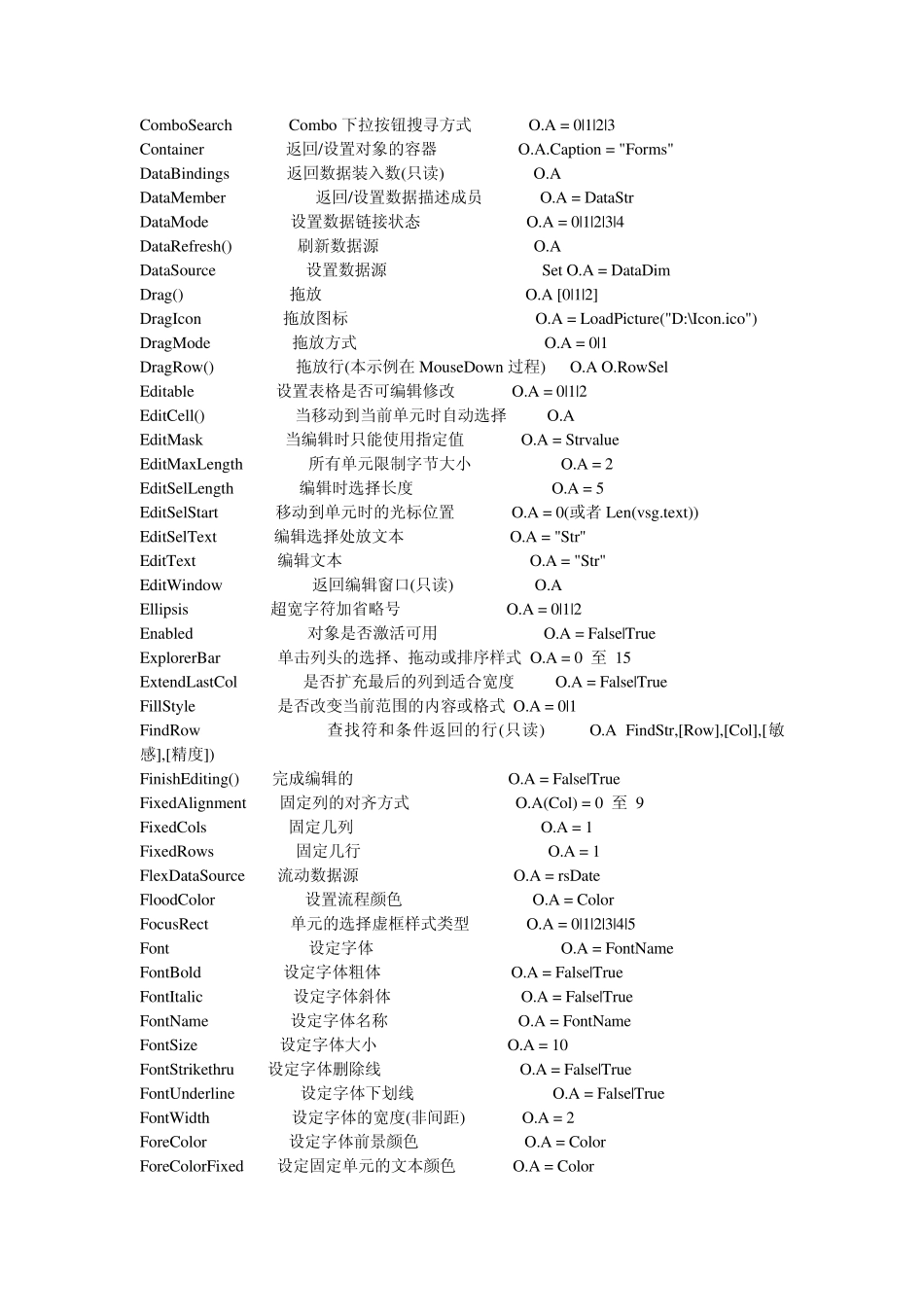 vsflexgrid属性方法全集_第3页