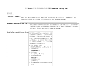 VxWorks引导程序启动详细过程(bootrom_uncmp.bin)
