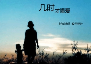 中职职业语文教学设计比赛获奖《合欢树》教学设计