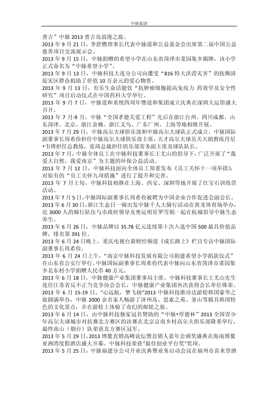 中脉集团发展历程[中脉科技]_第2页