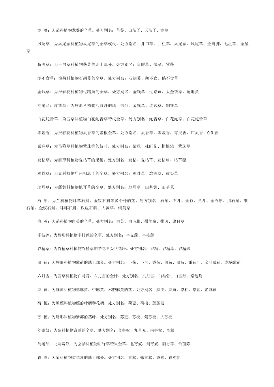 中药别名大全_第3页