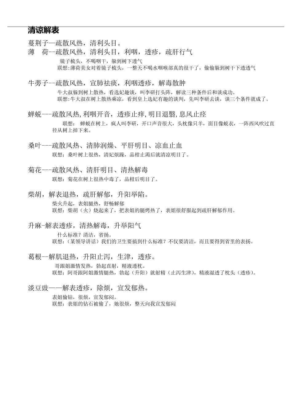 中药功效联想快速记忆(程会贤整理)_第2页