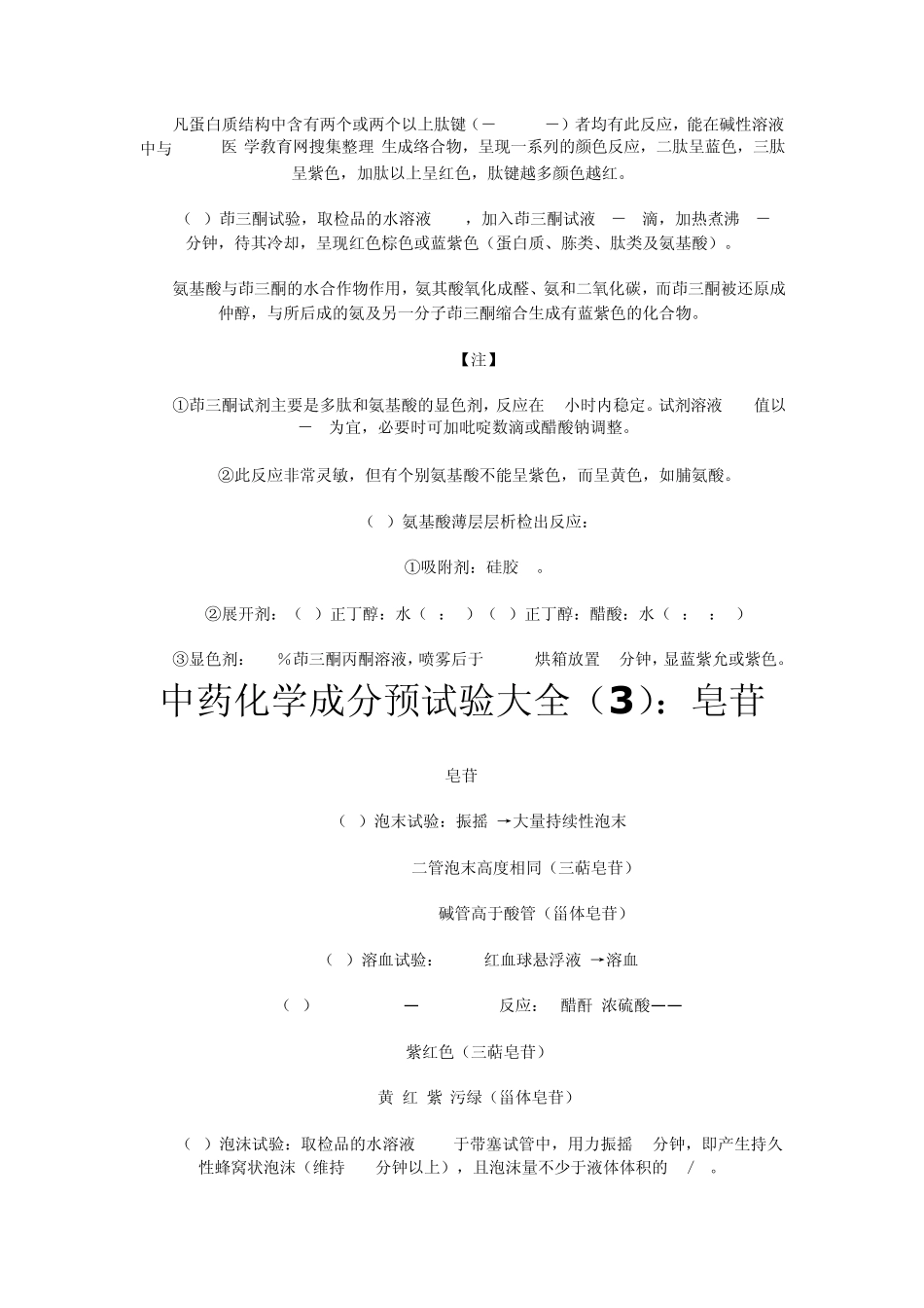 中药化学成分预试验大全_第3页