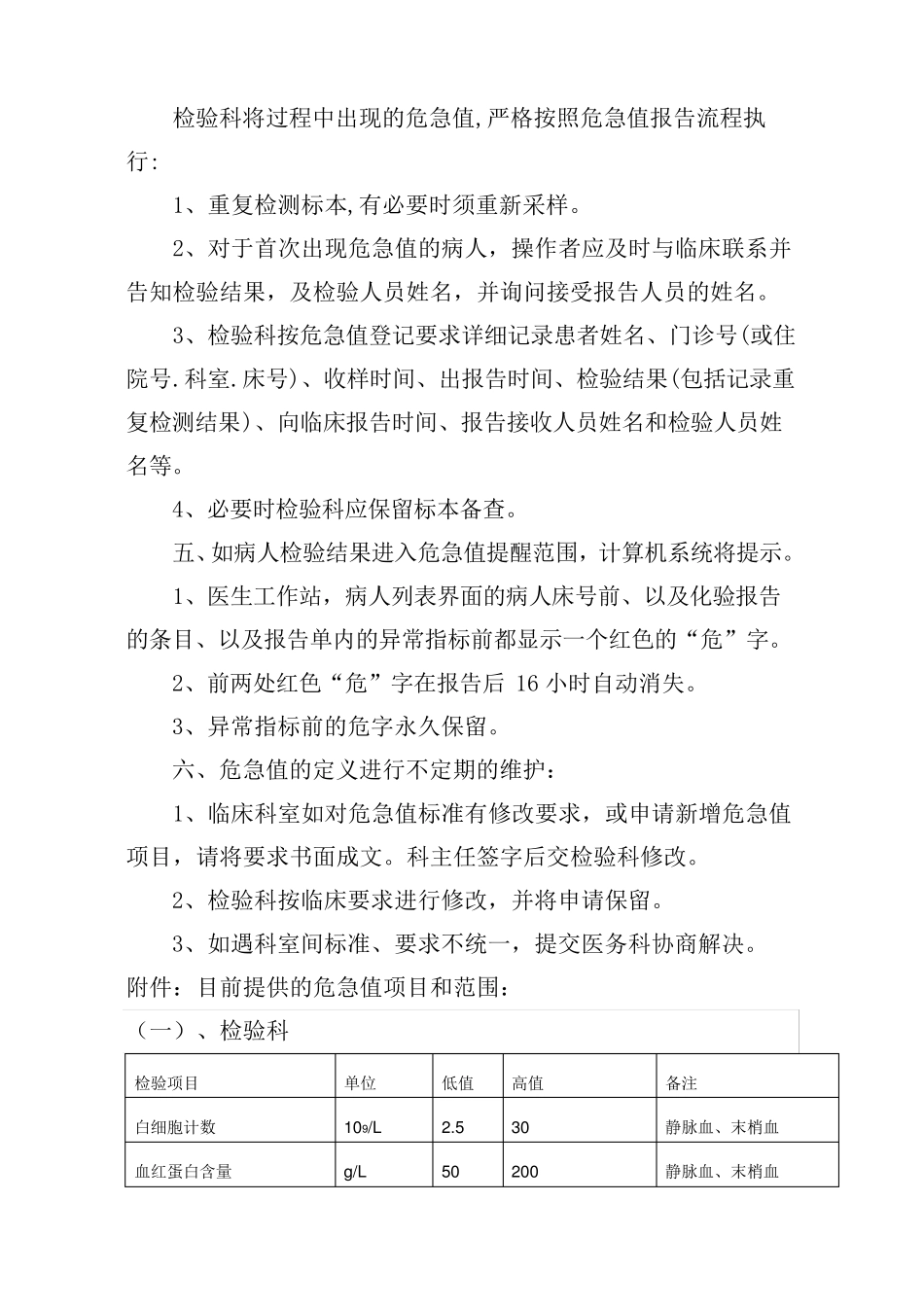 临床危急值报告制度和流程_第2页