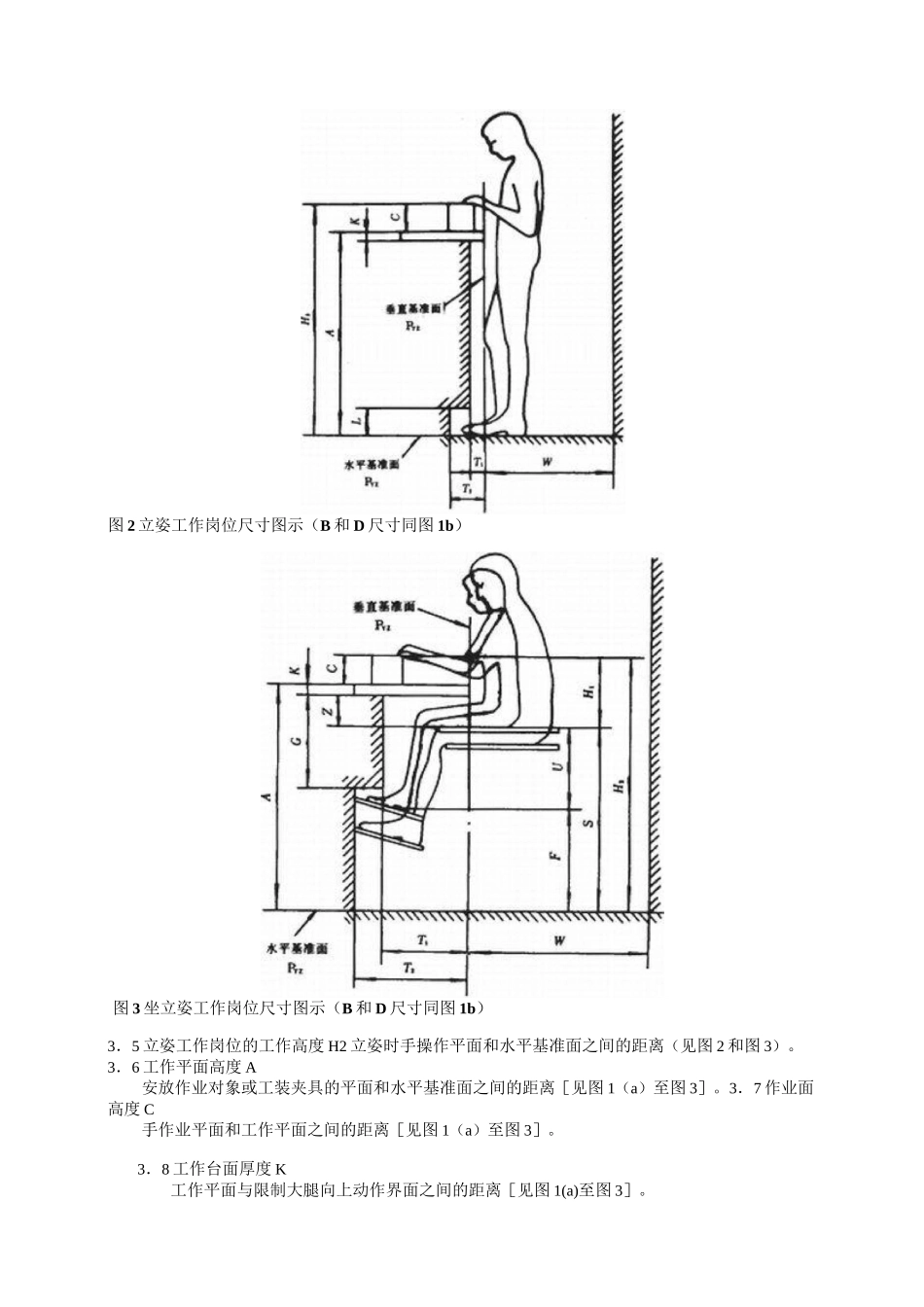 人类工效学工作岗位尺寸设计原则及其数值_第2页