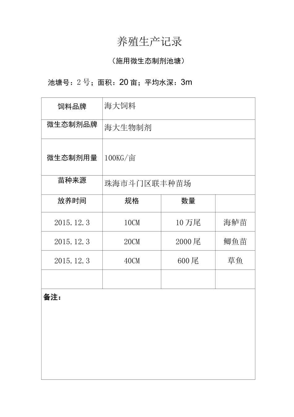 水产养殖生产记录表_第3页