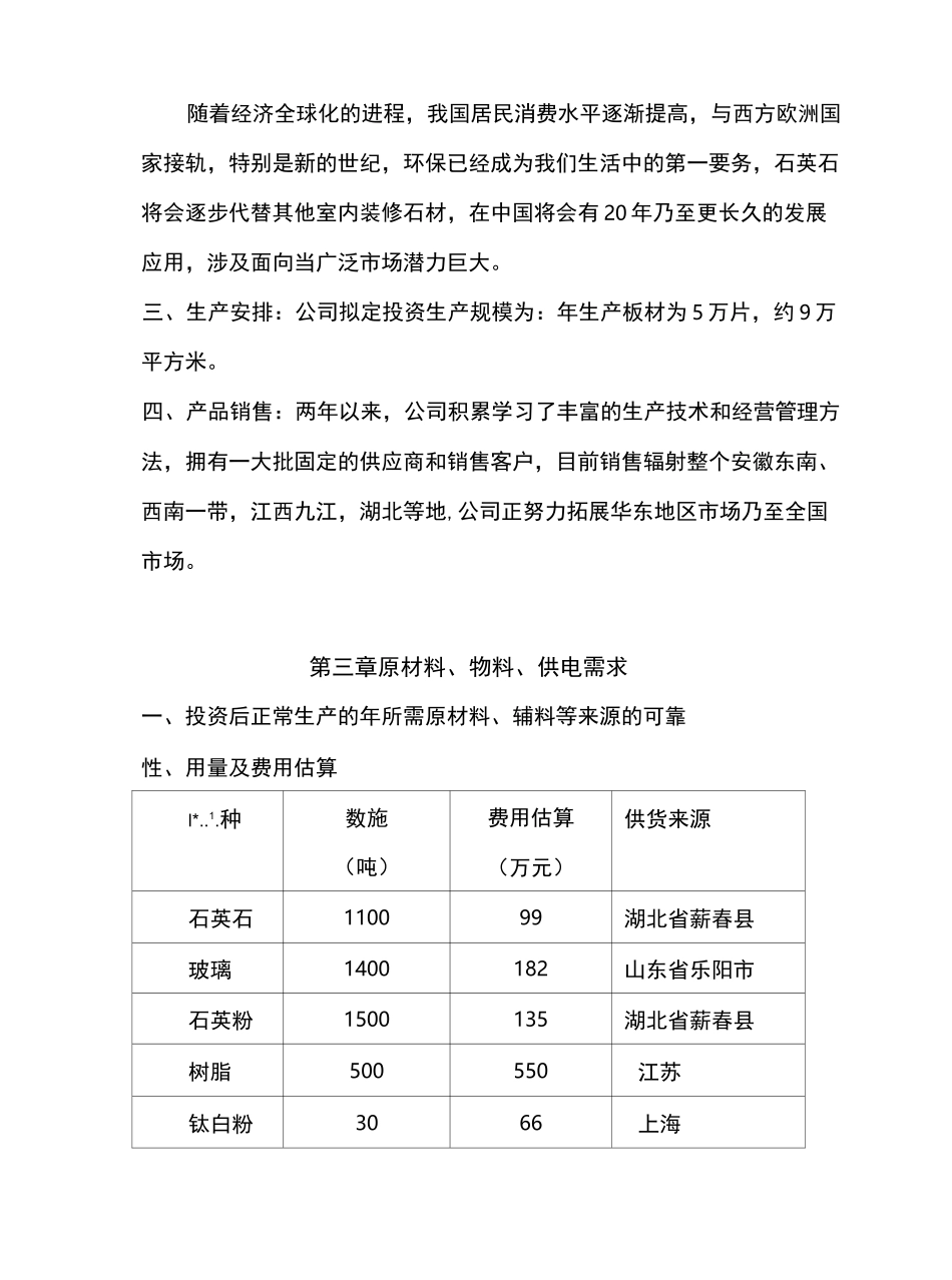 人造石英石可研报告_第3页