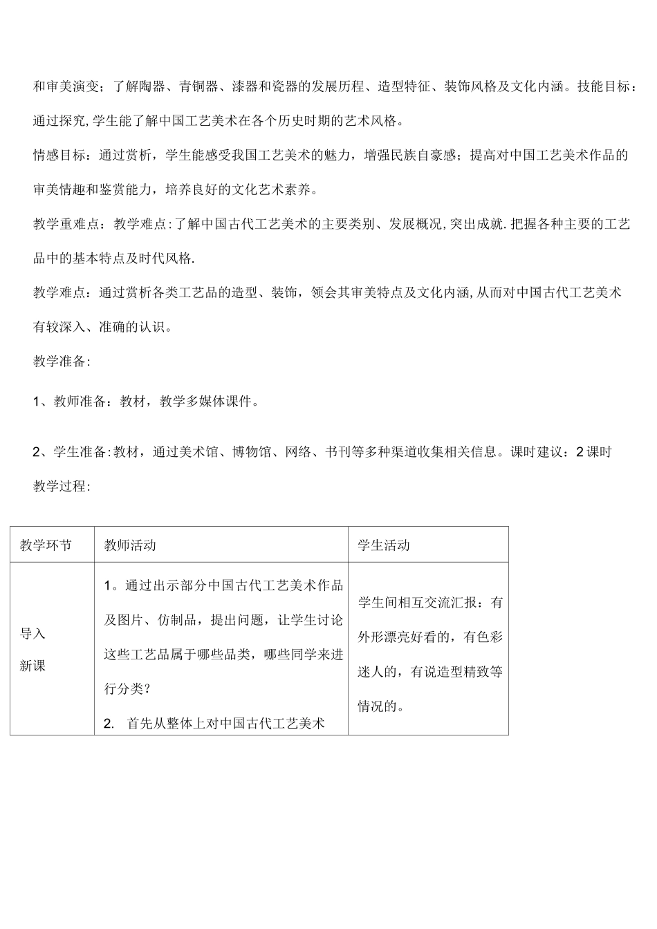 生活的艺术中国工艺美术教案_第2页
