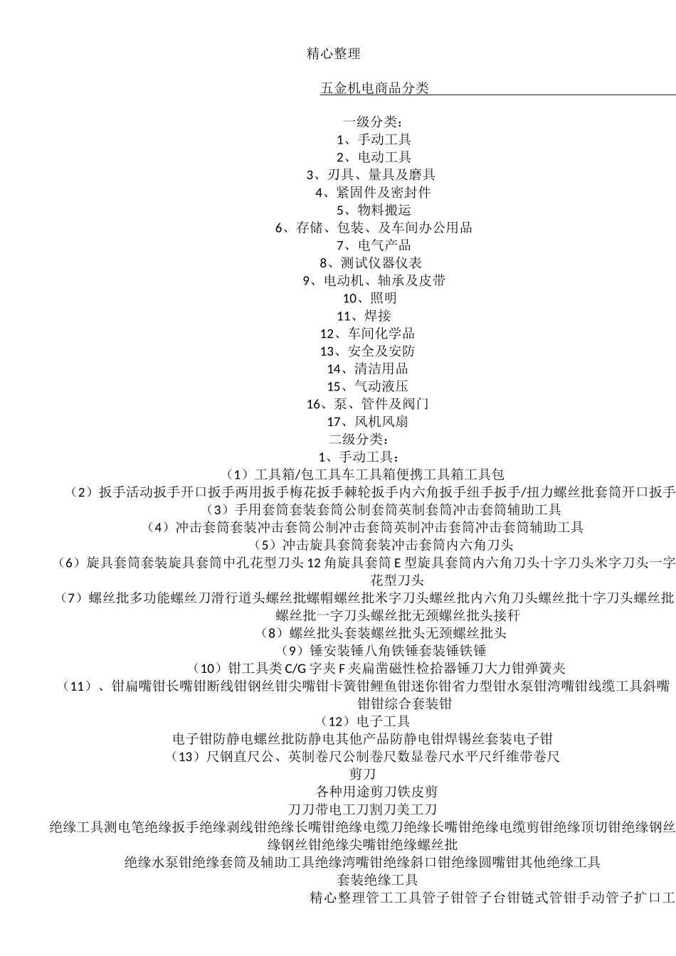 五金工具分类_第1页