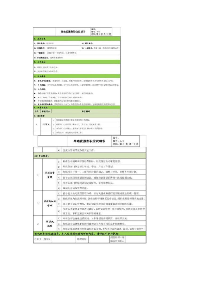 战略发展部岗位职责讲解_第2页