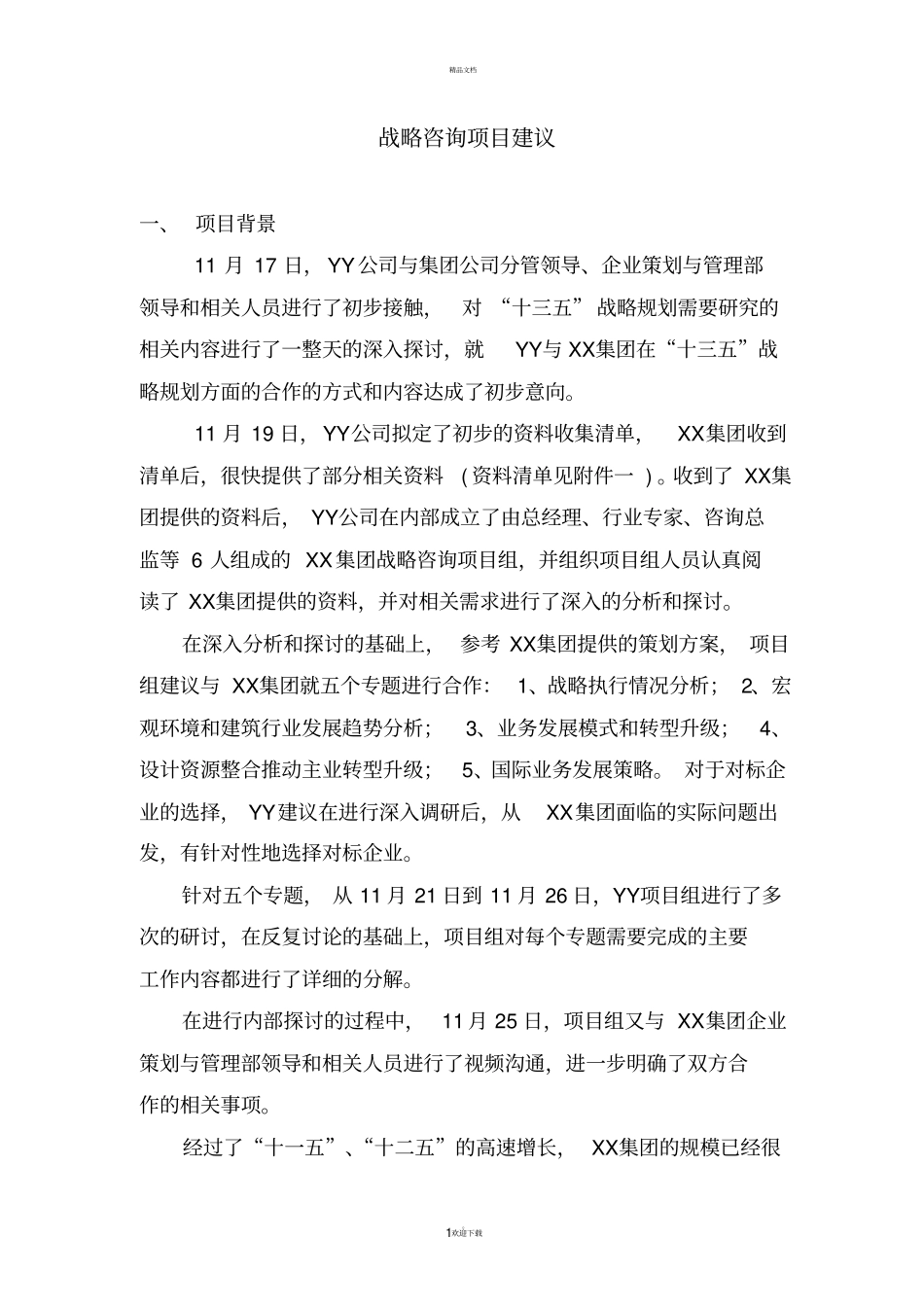 战略咨询项目建议_第1页