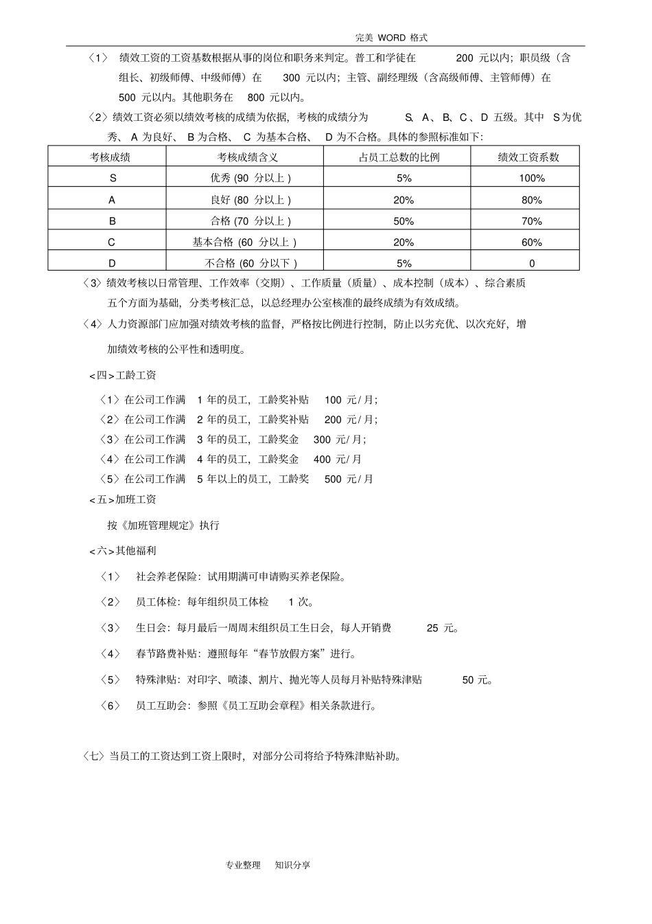 所有公司通用的员工工资调整方案_第2页