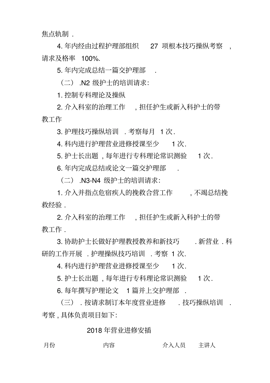 手术室培训计划_第2页