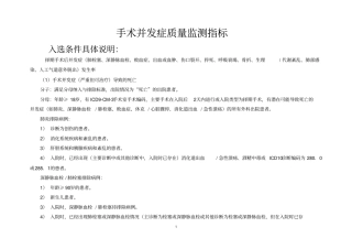 手术并发症质量检测指标4572、4682