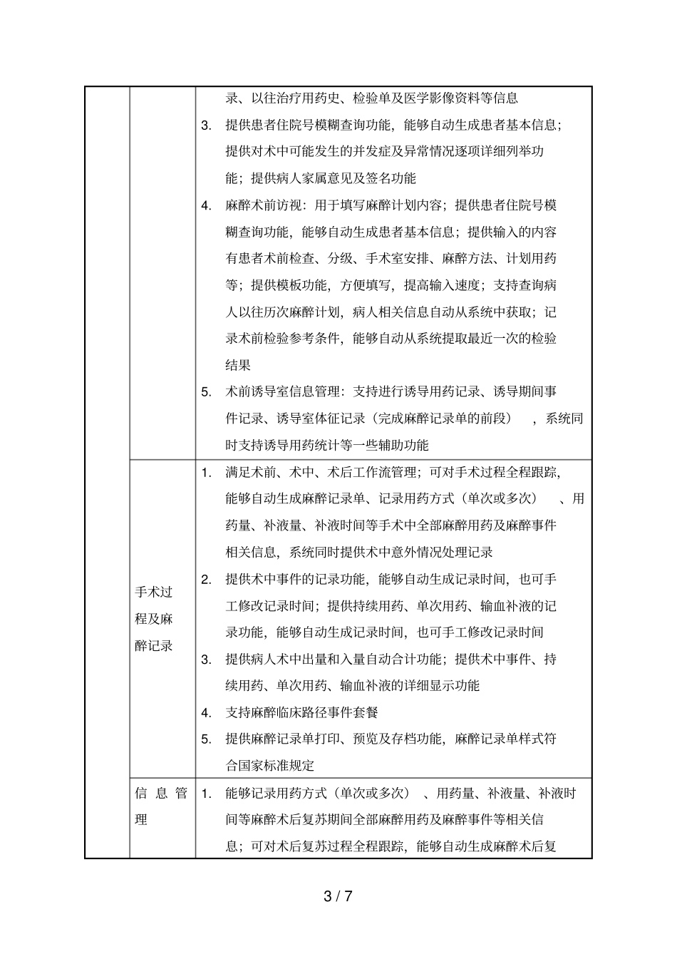 手术麻醉及重症监护临床信息系统技术参数_第3页