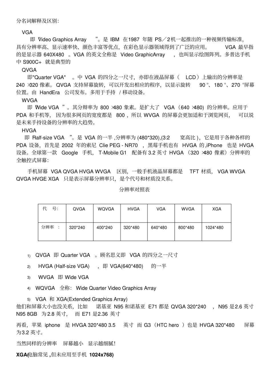 手机屏幕尺寸和分辨率一览表_第3页