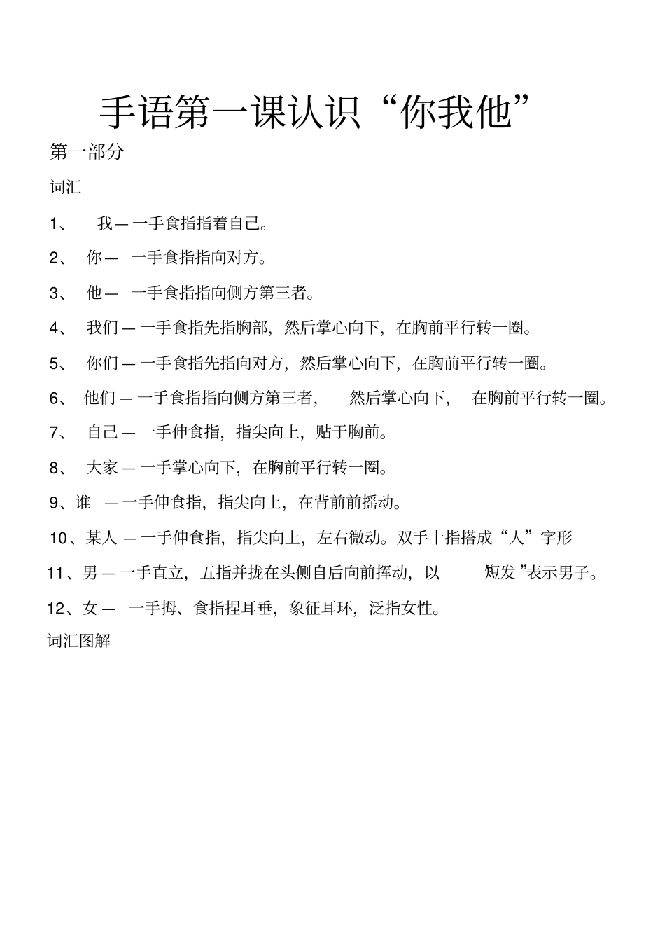 手语课认识你他_第1页