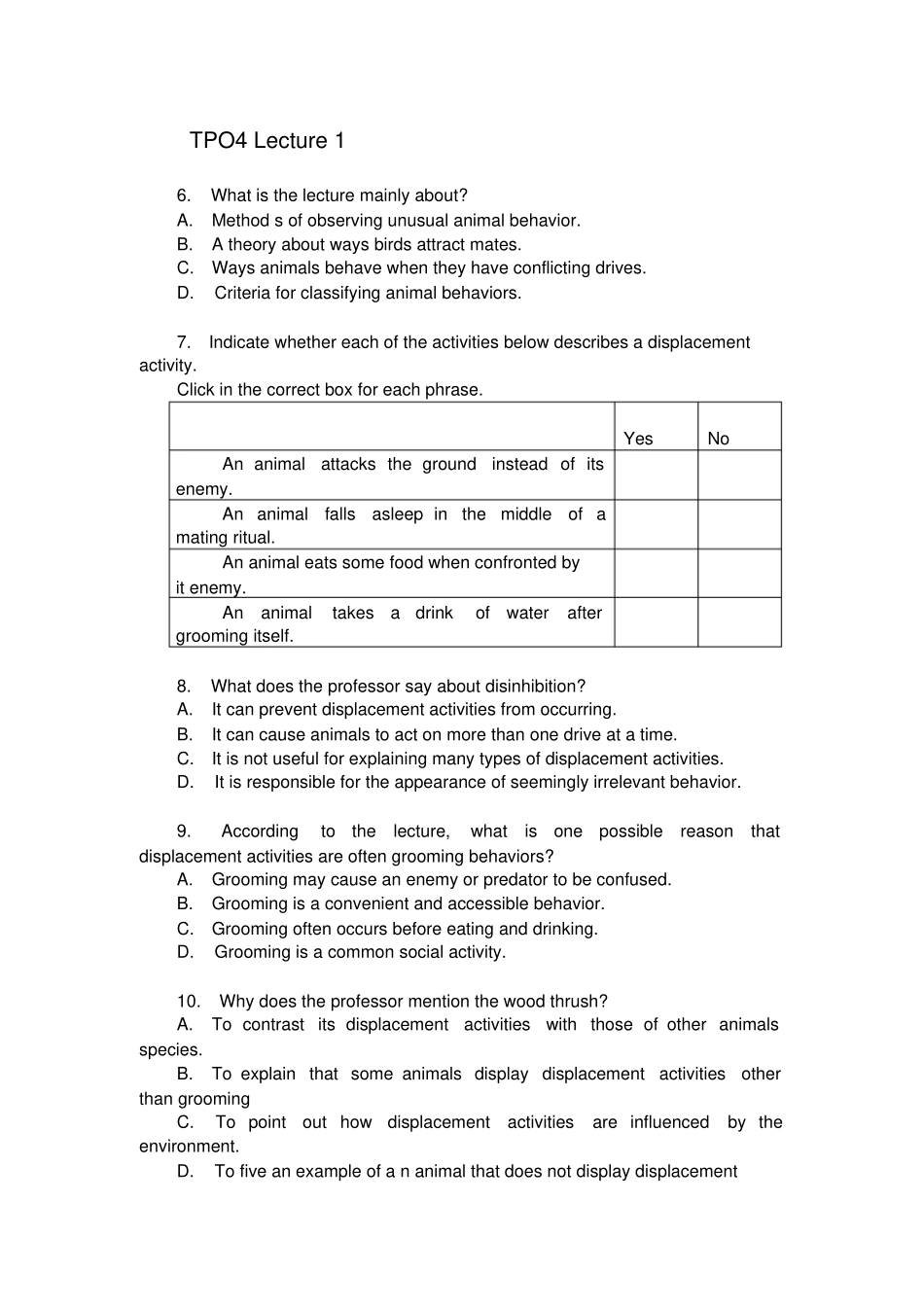 托福听力Tpo真题_动物专题_第3页