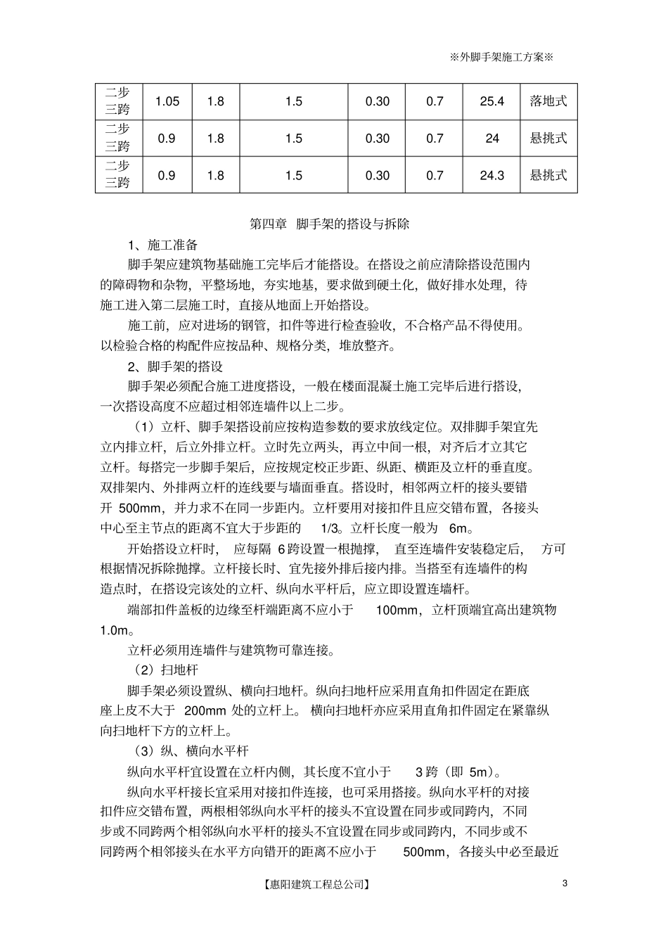 扣件式钢管脚手架方案_第3页