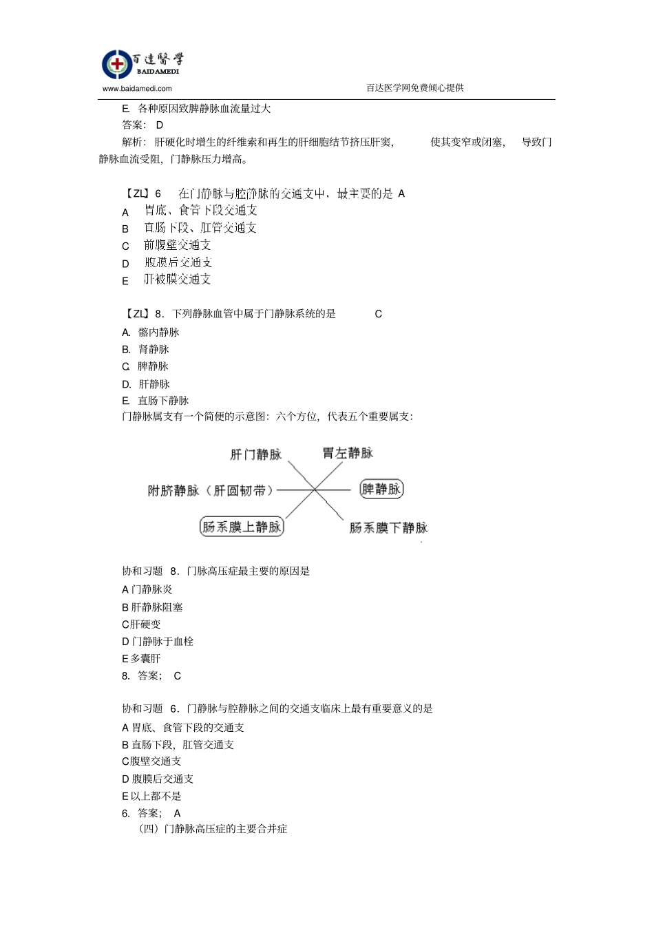 执业医师外科复习指导-门静脉高压症汇总_第3页