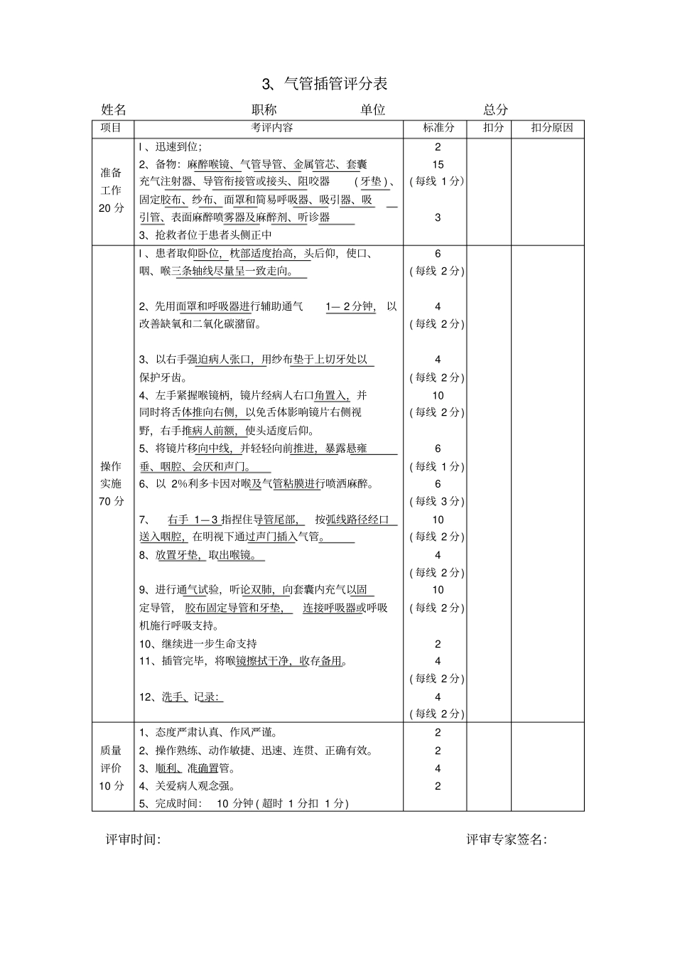 执业医师操作考试评分标准汇总_第3页