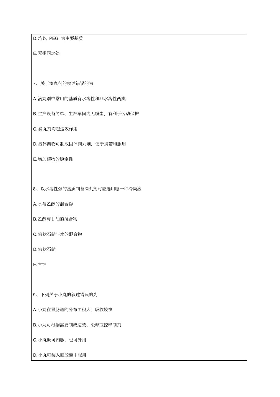 执业药师药剂试题_第3页
