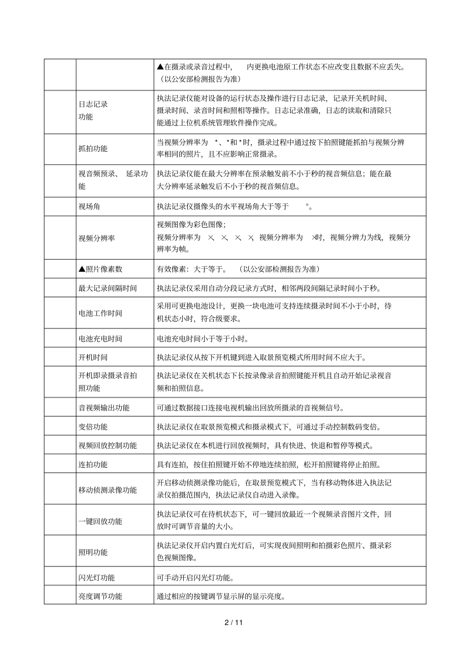 执法记录仪及配套设施技术要求_第2页