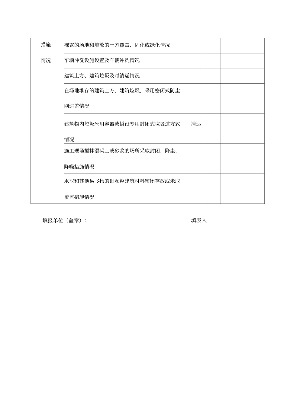 扬尘治理台账表_第2页