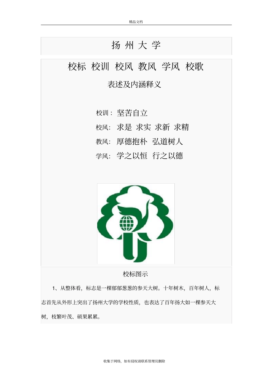 扬州大学校标校训校风教风学风说课讲解_第2页