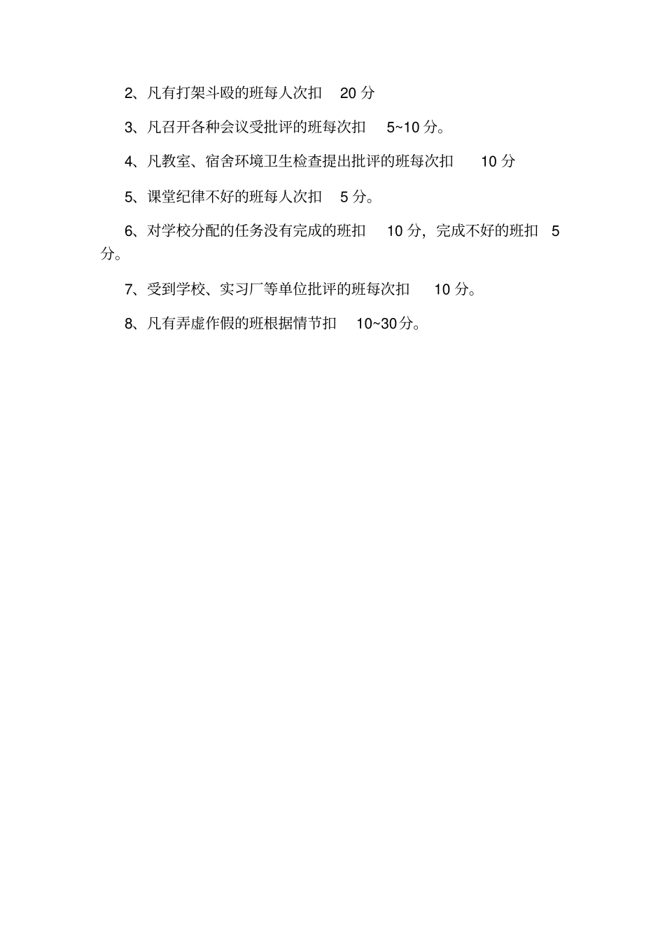 技工学校学生管理日常行为规范评定细则_第3页