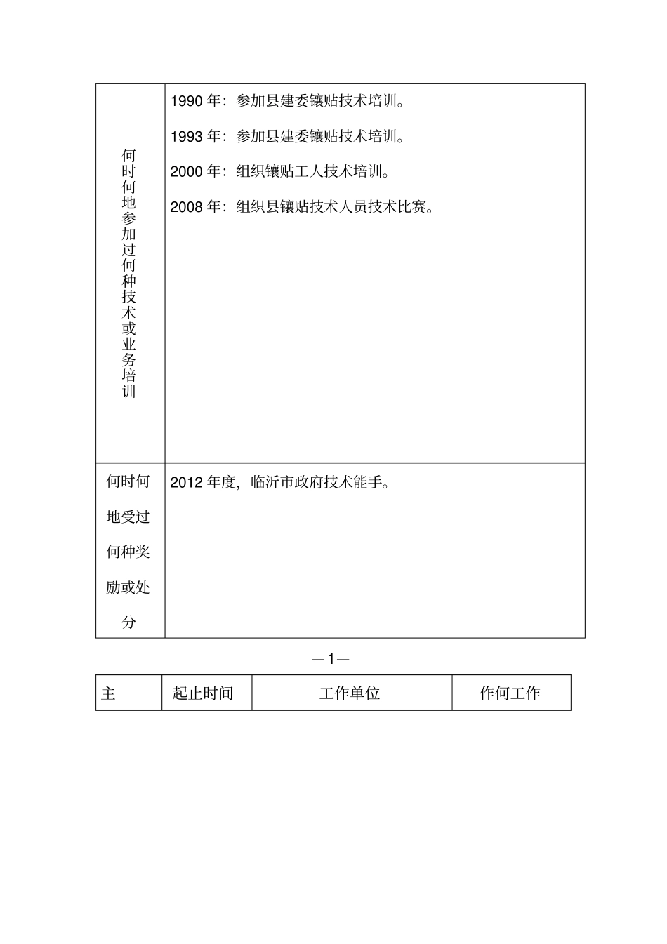 技师职业资格申请表_第2页
