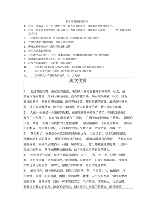 技术开发部深度访谈