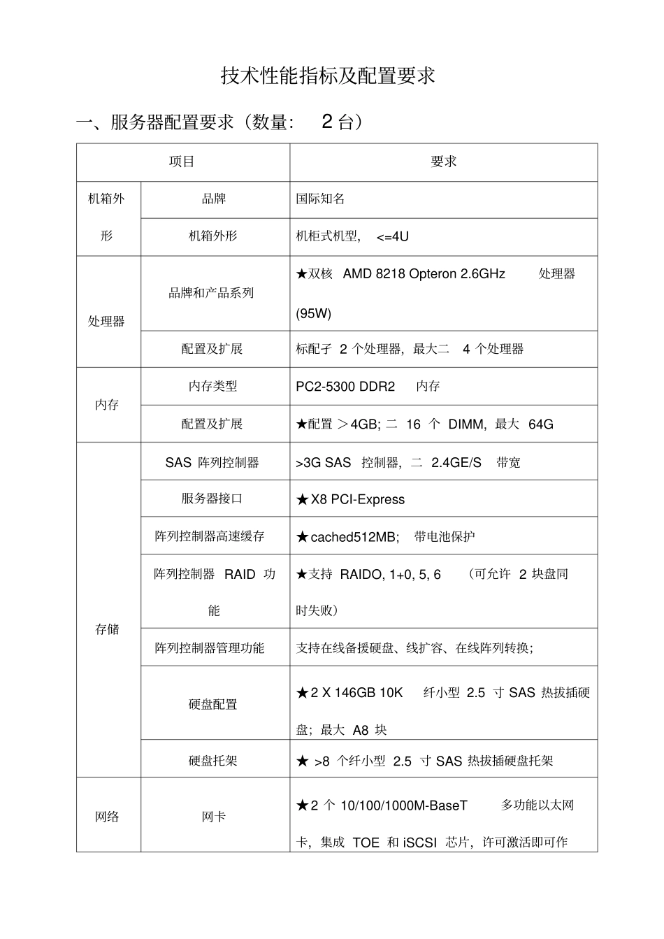 技术性能指标及配置要求_第1页