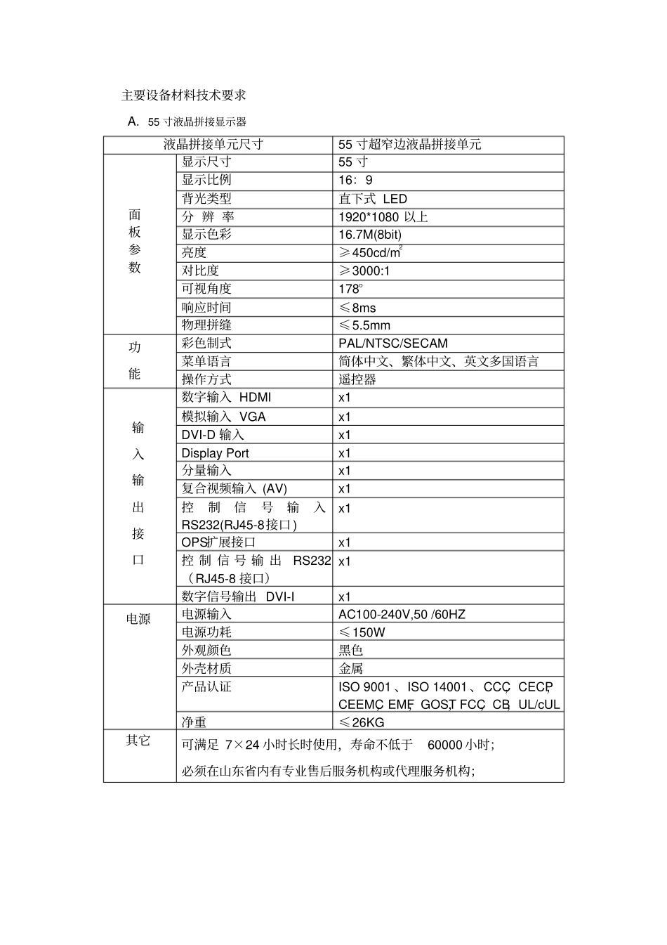 技术规范及相关要求_第3页