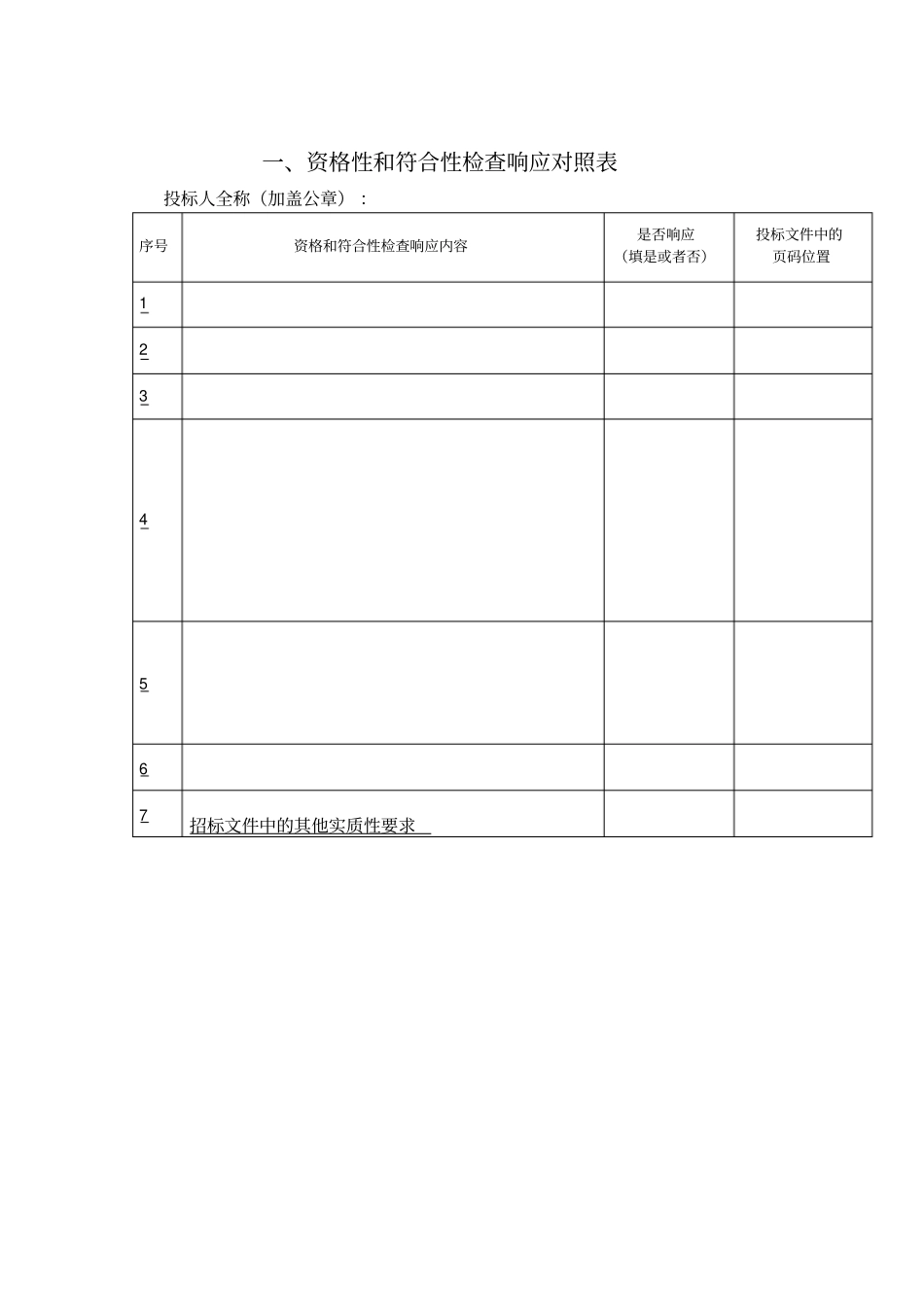 投标主要文件格式_第2页