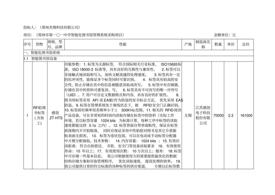 投标人郑州杰翔科技有限公司_第1页
