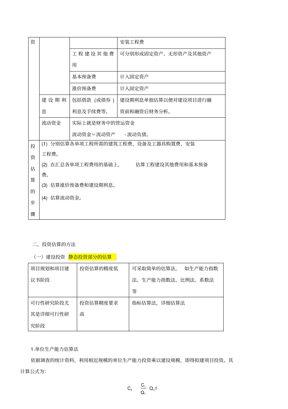 投资估算的内容与方法_第3页
