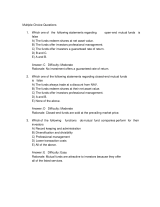 投资学第7版testbank答案