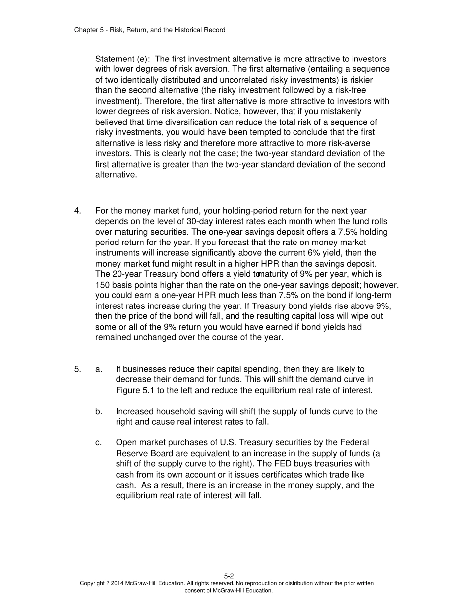 投资学第10版习题答案05_第2页