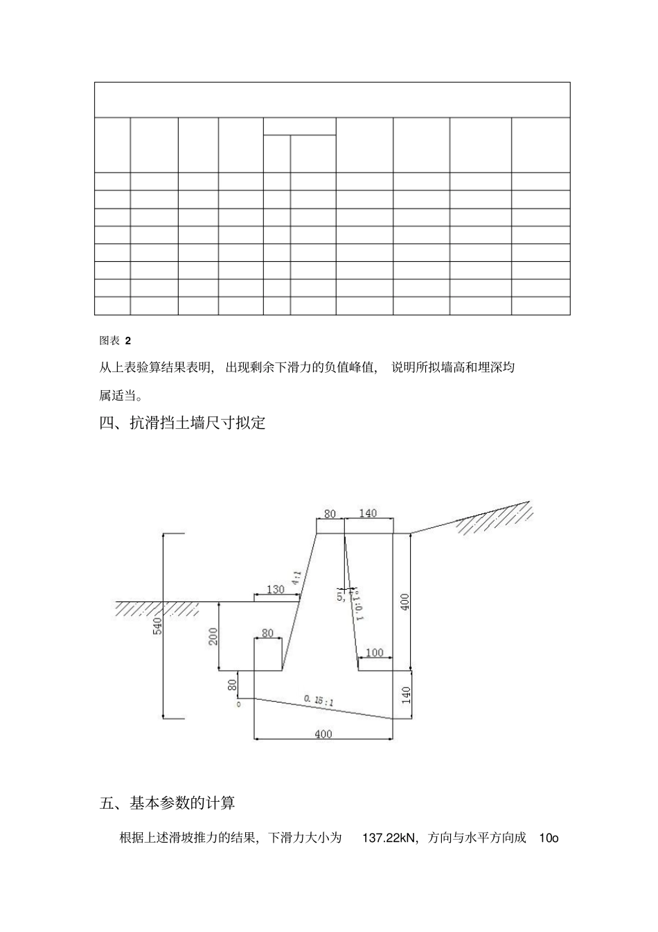 抗滑挡土墙课程设计_第3页
