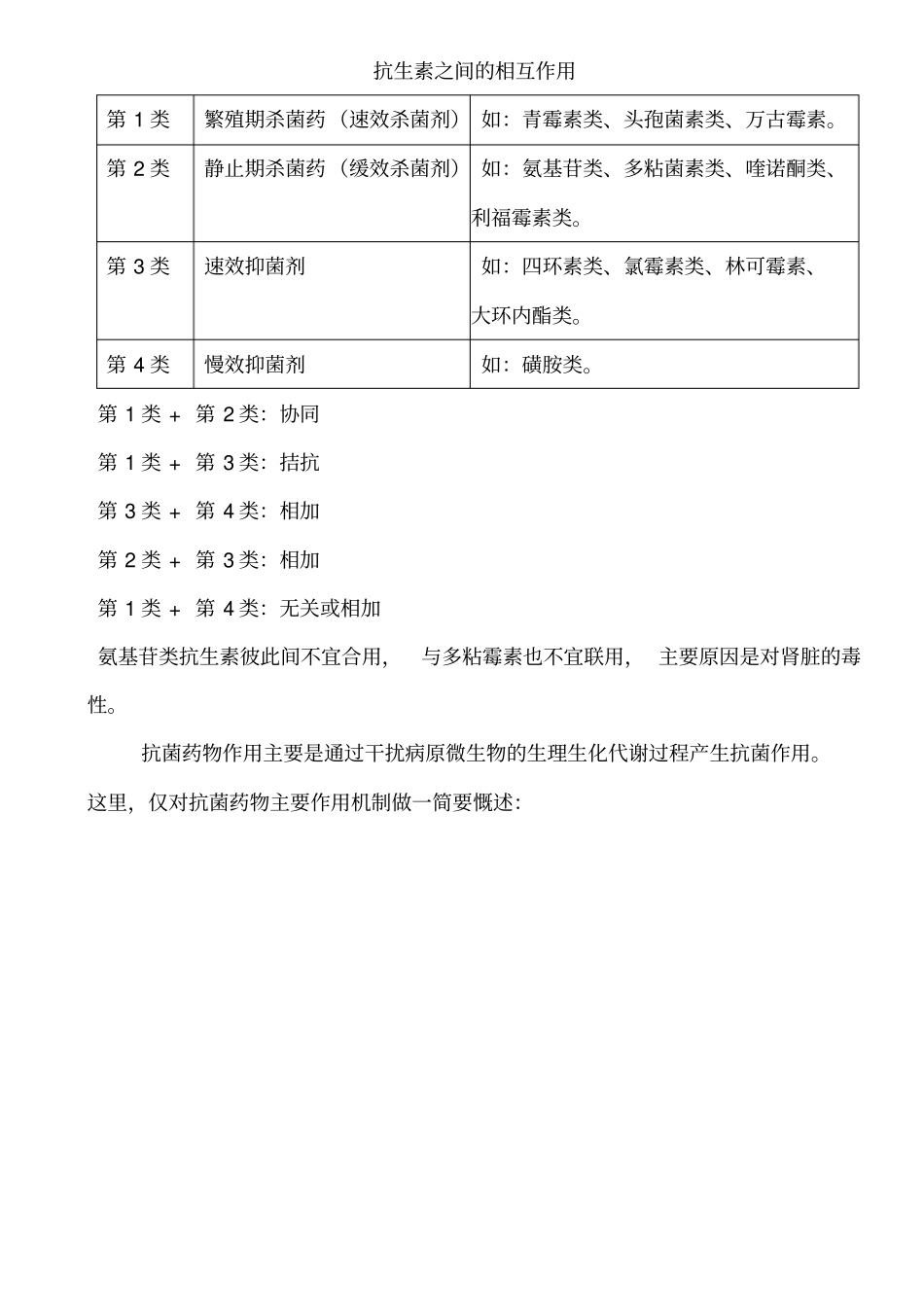 抗生素分类简介及作用机制总结_第3页