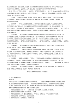 抗生素类药物统计总论