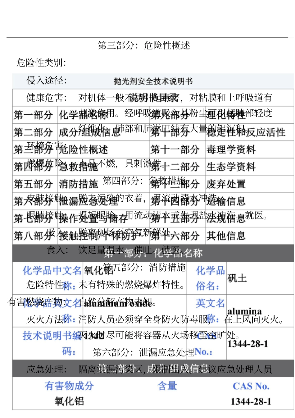 抛光剂MSDS_第3页