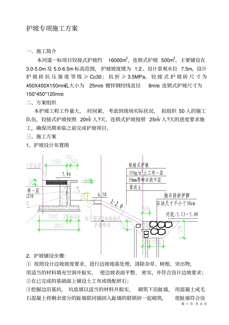 护坡施工专项方案_第1页